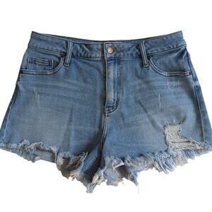 LTR Letter to Juliet Jean Shorts Womens Large Raw Hem Distressed